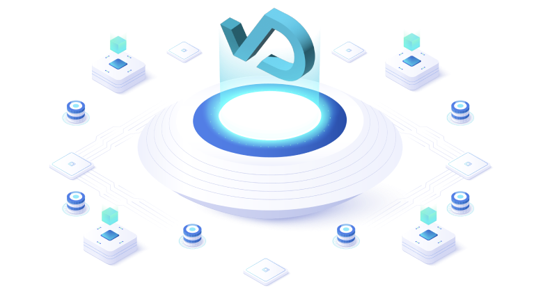 A futuristic picture of a network with connected ecosystem stands for Dowsers Finance’s aspiration to make DeFi easy. Explore our mission - About Us.
